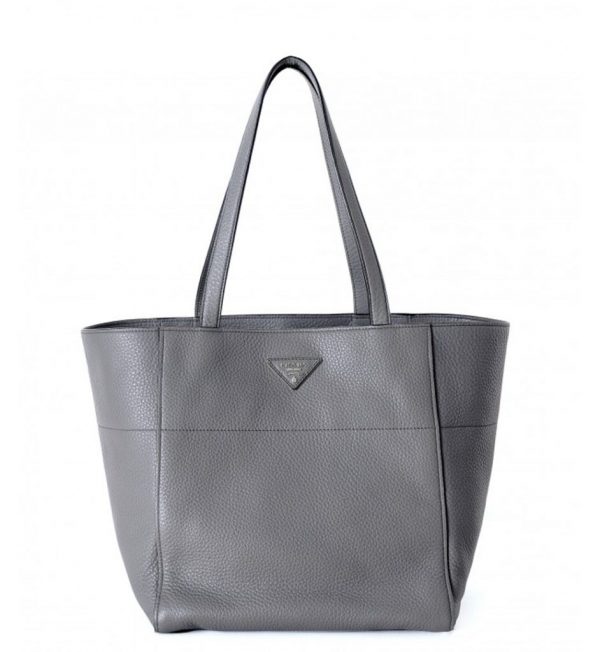 Geanta gri Prada Shopping Bag