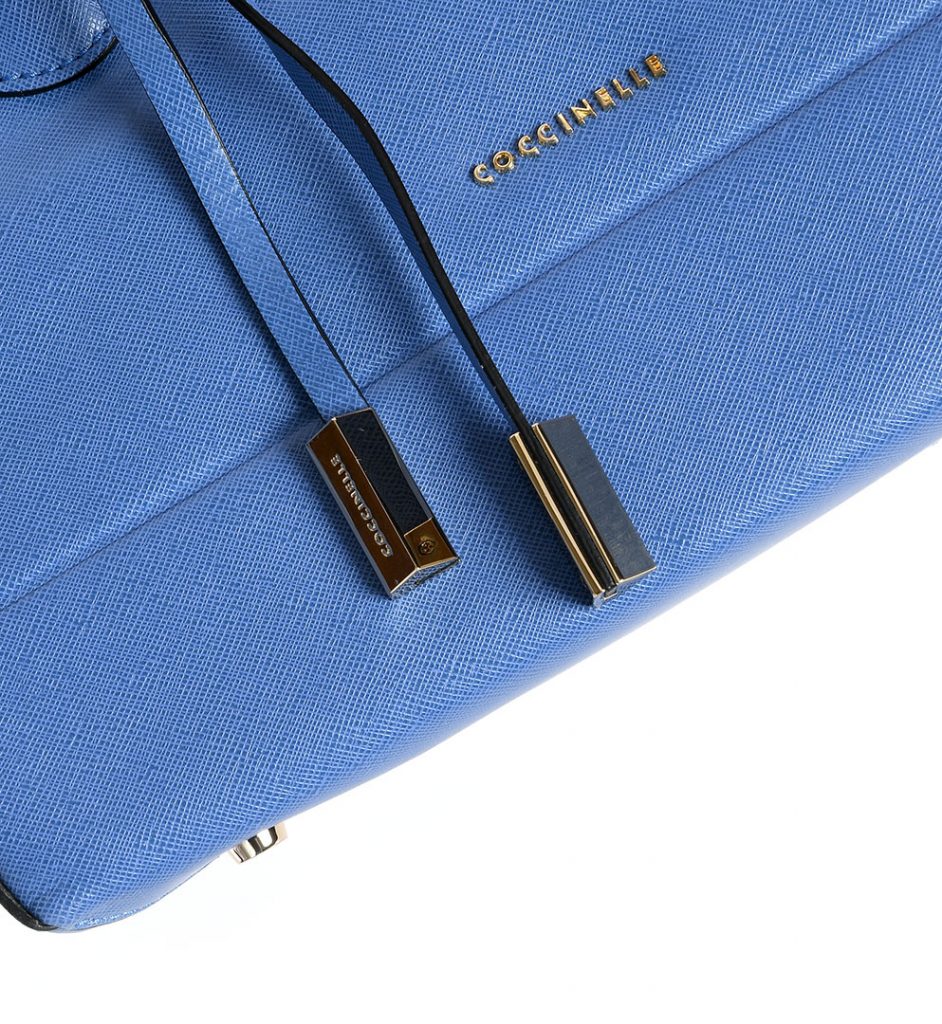 Coccinelle - Blue Saffiano Leather Shoulder Bag