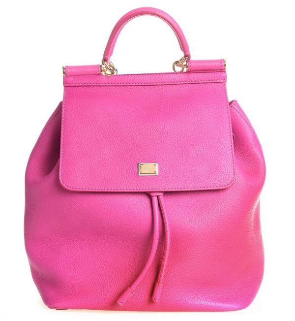 Rucsac Sicily fucsia intens dimensiune medie Dolce & Gabbana