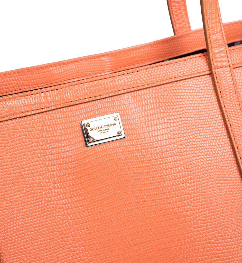 Orange Saffiano leather shopper bag, Dolce & Gabbana - The Dresser