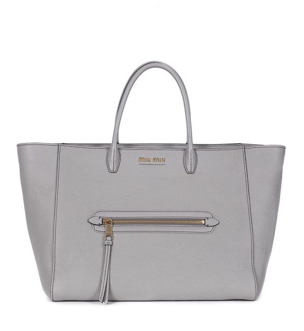 Shopper bag piele gri