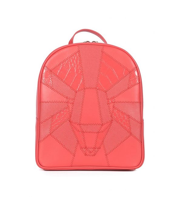Rucsac din piele portocalie dimensiune medie