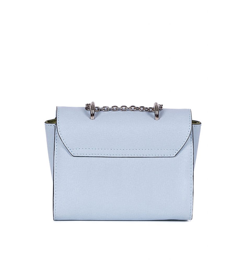 Coccinelle - Saffiano Leather Bag with Strap Blue