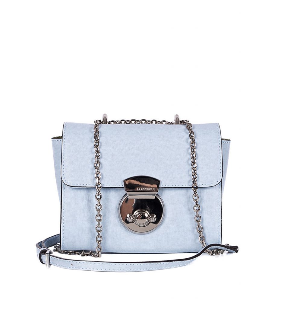 Coccinelle - Saffiano Leather Bag with Strap Blue