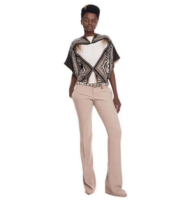 Bluza Roberto Cavalli cu imprimeu geometric